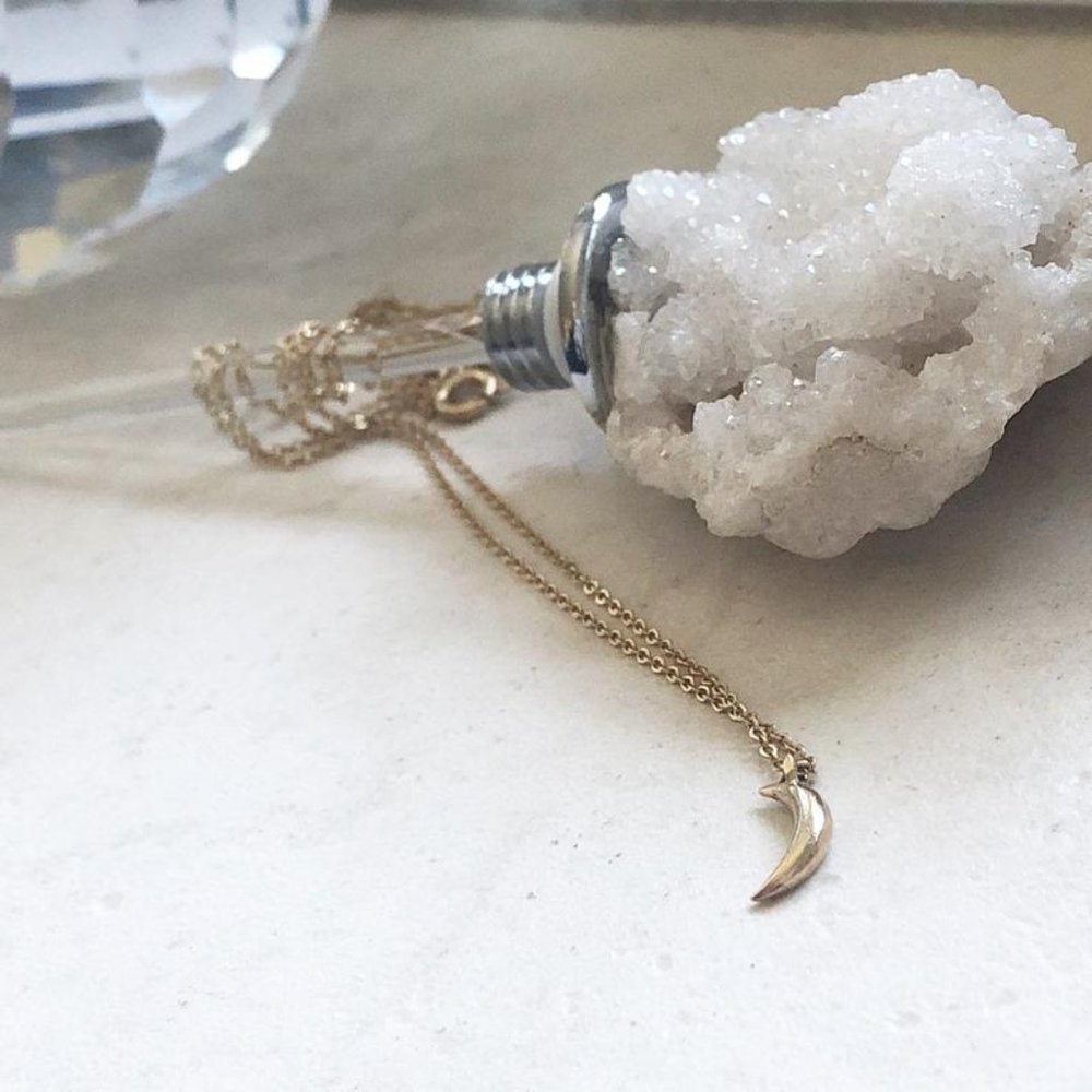 Tiny Moon Necklace